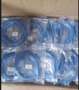 Yüksek kaliteli Ethernet kablosu cat5e cat6 c6a UTP 1,3,5,10M mavi viraj duyarsız katı telli yama kablosu cat6 lan yama kablosu - Product Image 5