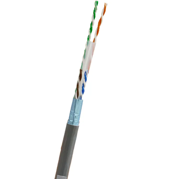Precio de fábrica Lan Cable CAT6 CAT6E FTP 23AWG PVC HSYVP6 Cable de red sólido 305M