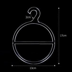 Kreisform Kunststoffs chal Kleiderbügel Schrank Schal Handtuch Hijab Kleiderbügel Ring <span class=keywords><strong>Display</strong></span> Kunststoff haken für Schals