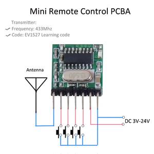 Rfワイヤレスリモコン4チャンネルユニバーサル433RfWifiレシーバー433MhzRfトランスミッターおよびレシーバーモジュール - Product Image 3