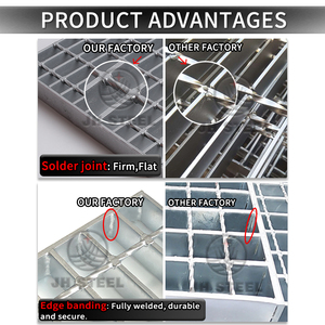 设计用于人行道平台踏板的镀锌格栅的不锈钢格栅车道格栅 - Product Image 4