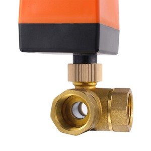 3线2-punkt控制电动球阀DC12V DC24V AC220V控制T型三通电动来样定做 - Product Image 5