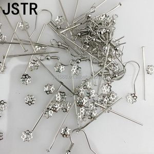 Sliver Earring Hooks <strong>Ear</strong> <strong>Wires</strong> French Hooks Earring Fishhooks With Bead Metal Jewelry Accessories for DIY Jewelry Making - Product Image 5