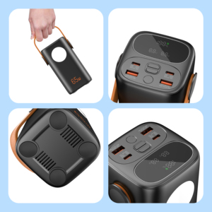 高容量65W + 22.5W PD + QC快速充电40000毫安户外电源组，带野营灯电源组，适用于笔记本电脑电池组 - Product Image 2