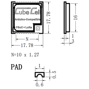 Heltec CubecellシリーズAM01モジュールLoRaノードSX1262 ASR6502チップArduino LoRaWANプロトコルサポートワイヤレス & RFモジュール - Product Image 4