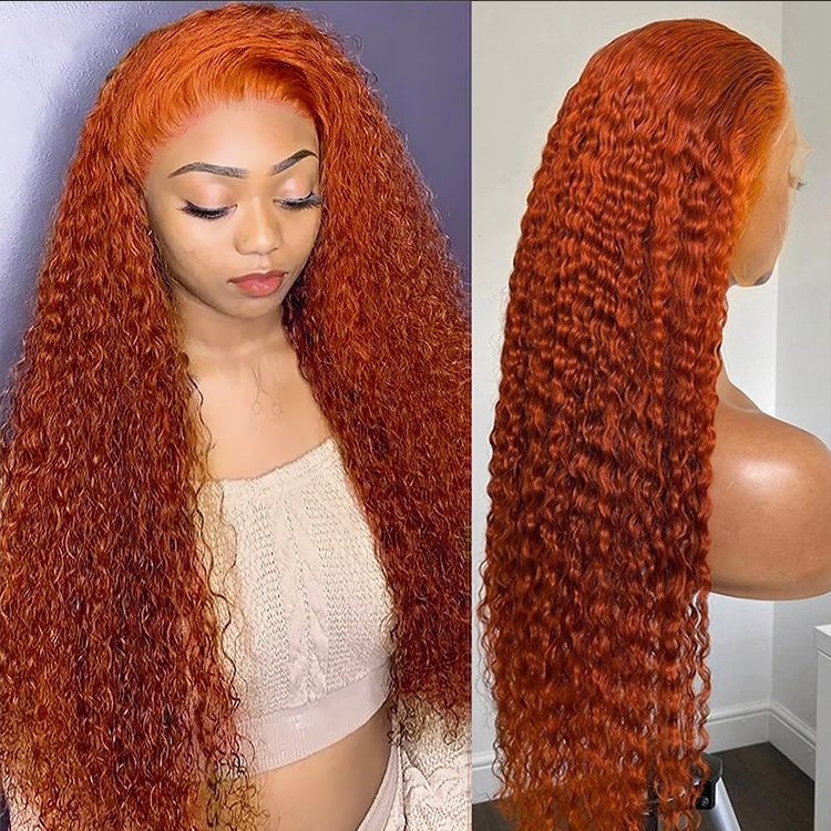 Perruque orange gingembre