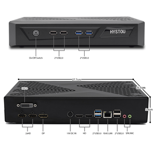 ゲーミングミニPC9ThCPU i7 9700F i5 9400F i3 7100プロセッサーNV-IDIA GTX 1050 ti 4GB Mutil DVI DP M.2 Wifi TV BOX - Product Image 4