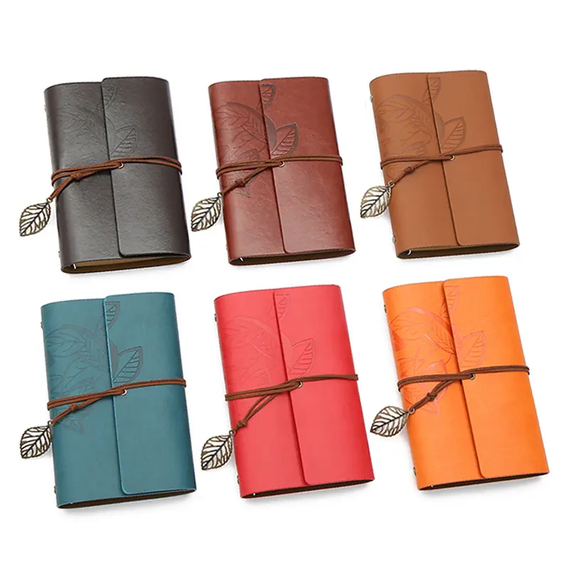stationery wholesale retro popular leather multiple colors optional classic notebook suitable for student