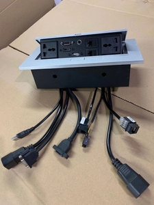 Presa di corrente Pop-Up USB integrata da scrivania multifunzione per Computer