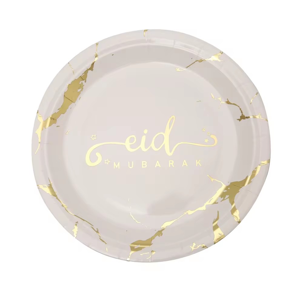 Placa blanca de mármol de Eid