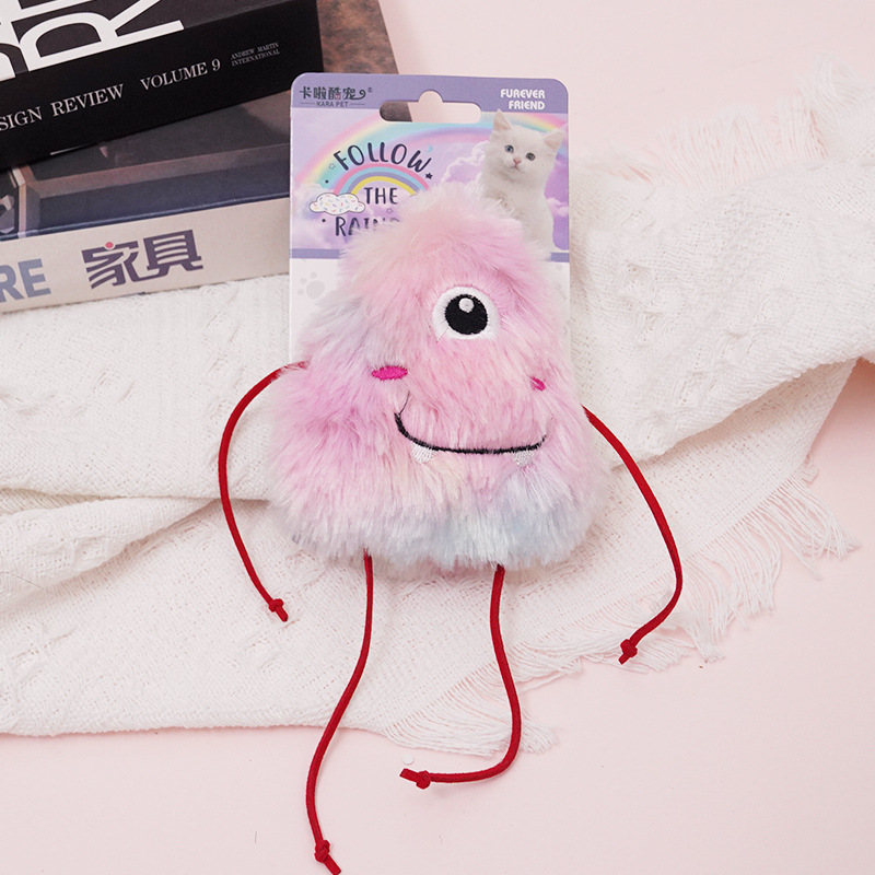 Pink big-eyed monster