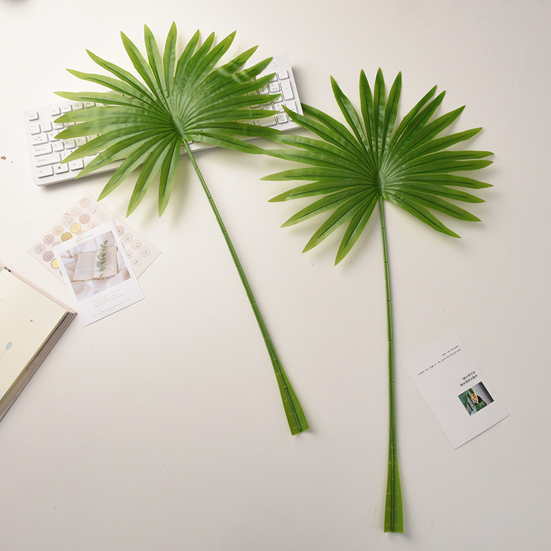 #4ใบปาล์ม Areca (สีเขียวขนาดใหญ่)