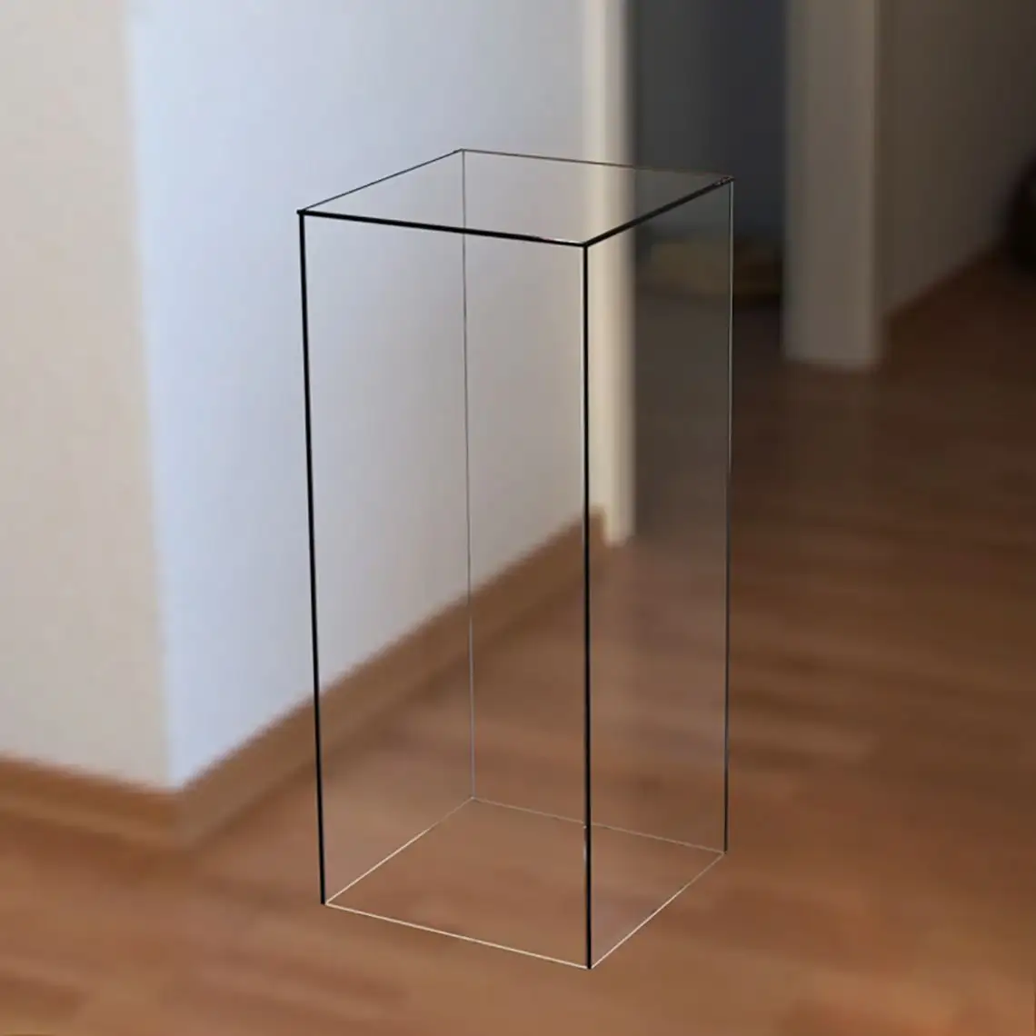 Acryl Cube Box Clear Vierkante Bruiloft Plinths Voetstuk Cilinders Pijler Acryl Bloem Display Stand