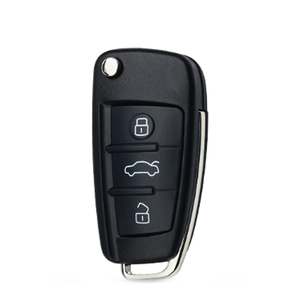 Audi için çevirin uzaktan anahtar kabuk fob A3 A4 A5 A6 A8 Q5 Q7 TT S hattı RS 3 + 1 panik butonu uzaktan anahtar kapak - Product Image 1