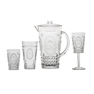Çevre dostu kabartmalı akrilik sofra seti - Product Image 1