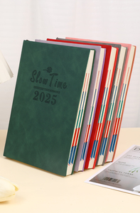<strong>2025</strong> A5 <strong>Custom</strong> Weekly Health Goal Diary <strong>Notebook</strong> 360 Days Schedule Plan with Leather Cover - Product Image 3
