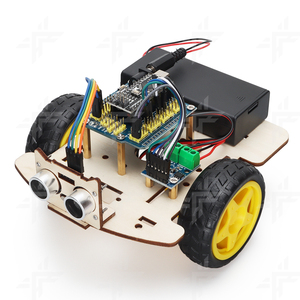 Tscin buny 2WD Holz programmier roboter Car Kit DIY DIY Zeichnen und Malen für Arduino