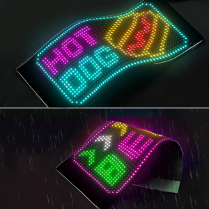 <strong>Led</strong> Soft Screen Car USB 5V App Remote Control Sign Board Custom Text Pattern Animation Programmable <strong>Display</strong> Screen Matrix Panel