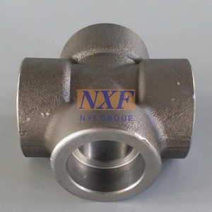 NXF ASTM B127 MONEL <strong>400</strong> Alloy/UNS N04400 DN15-1200 Class 150-2500 Nickel Alloy <strong>400</strong> Sw Fitting Forging Socket Welding <strong>Cross</strong> - Product Image 3