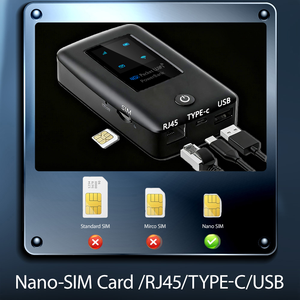 Bộ phát WiFi di động 4G LTE Harvilon tốt nhất, bộ định tuyến 4G LTE, hỗ trợ khe cắm thẻ SIM/thẻ eSIM, hỗ trợ VoIP, VPN, cung cấp kết nối không dây an toàn - Product Image 4