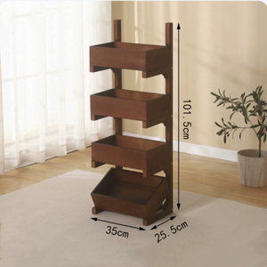 Bán buôn tùy chỉnh bằng gỗ bánh mì <span class=keywords><strong>Rack</strong></span> hiển thị cổ điển món tráng miệng bakeshop carton lưu trữ chủ sở hữu tùy chỉnh Giải pháp lưu trữ - Product Image 6