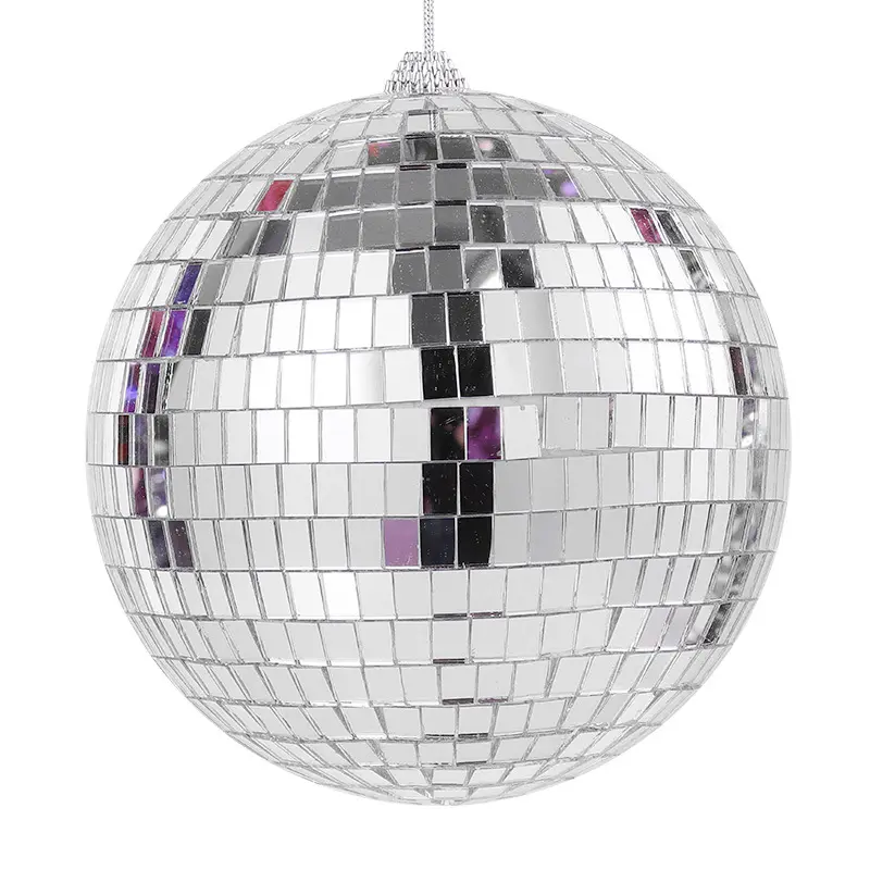 Vente chaude Décoration De Noël Boules Ornements Pendentifs De Luxe Miroir Réfléchissant Boules Disco