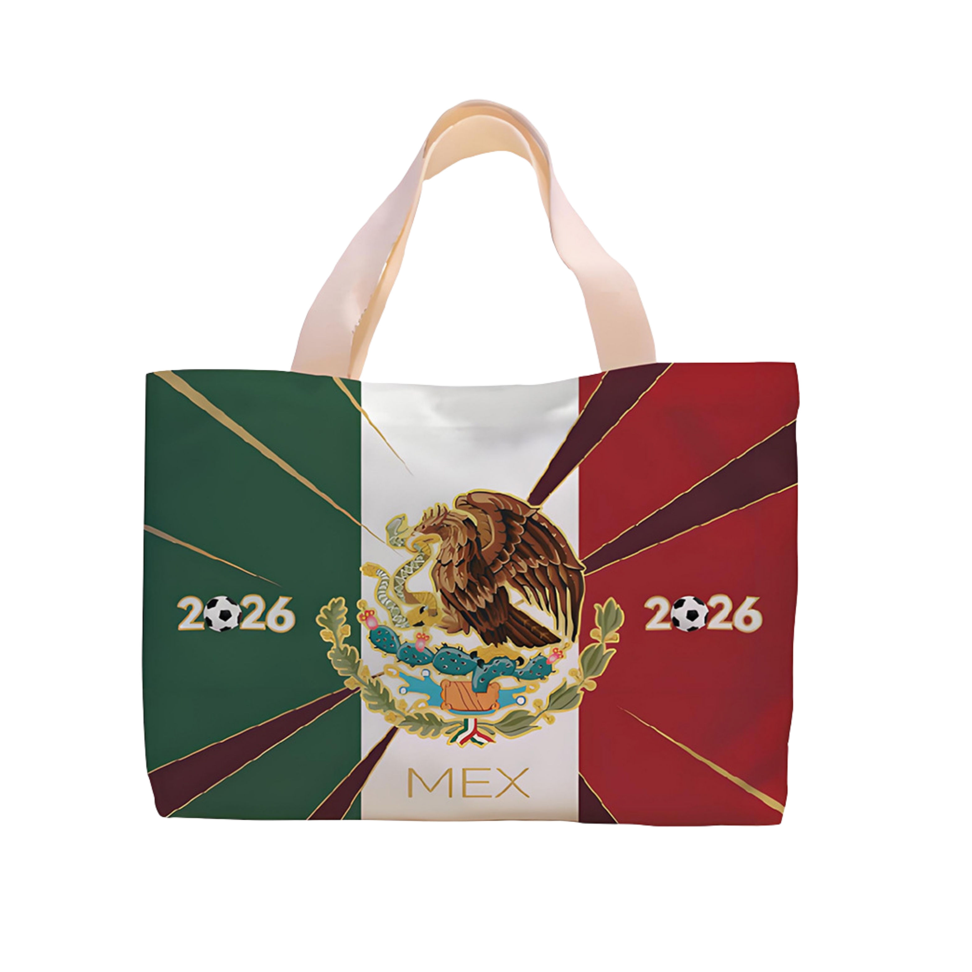 Sac fourre-tout de football multicolore personnalisé avec drapeau national GRJ4016SF