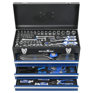 408 Pcs <strong>1</strong>/2 3/8 <strong>1</strong>/4 72T <strong>Tool</strong> <strong>Kit</strong> with Socket Wrench <strong>Tool</strong> Set in Iron Metal Box for Car Repairing Mechanical Hand <strong>Tool</strong> Set - Product Image 1