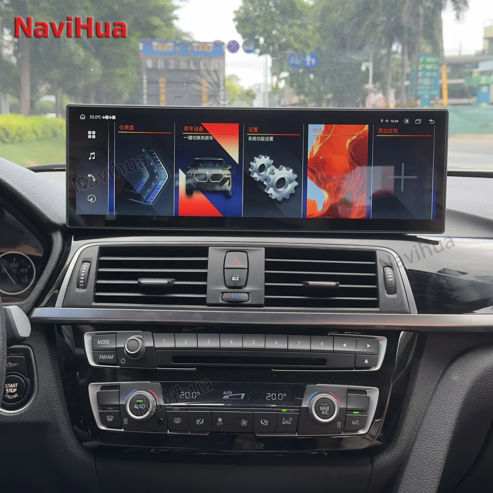 NaviHua, Monitor Multimedia de Radio para coche Android de 14,9 pulgadas para BMW F10 F30 F01 E60 E90, unidad principal de navegación GPS automática, actualización de Monitor