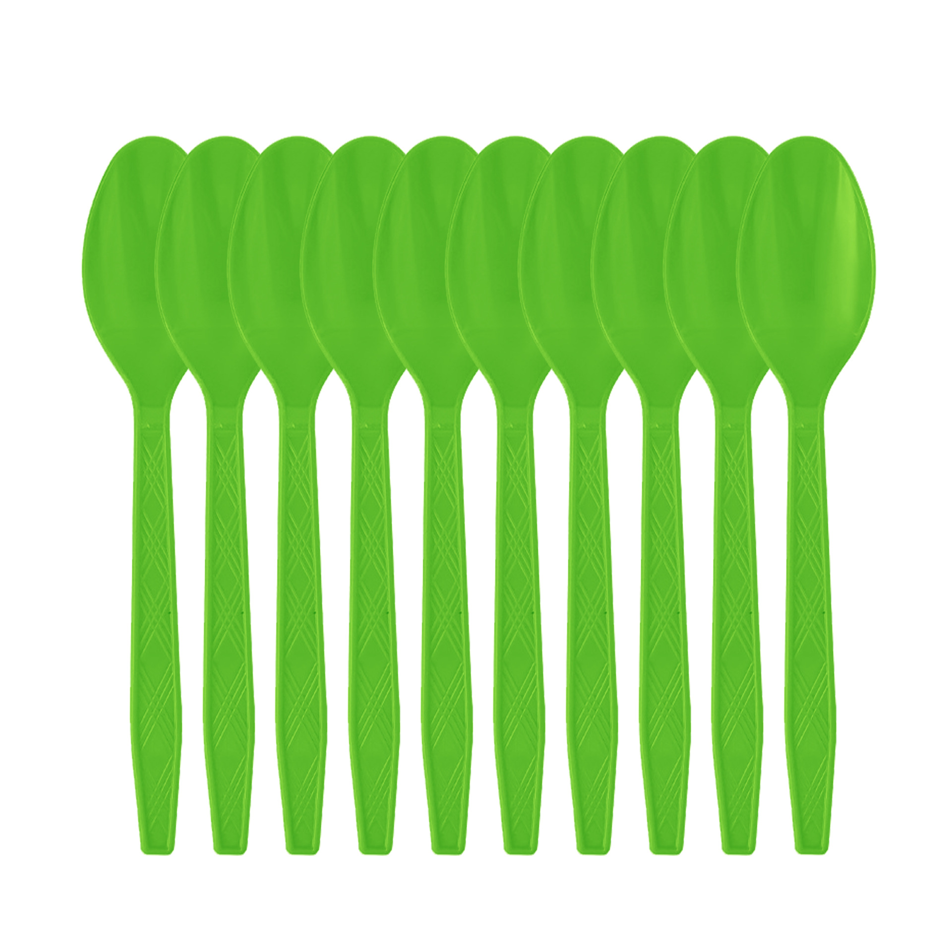 Cuillère verte 10 pièces