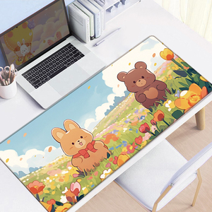 Nhà Máy Bán Buôn Không Thấm Nước Chất Lượng Cao Tùy Chỉnh In Phim Hoạt Hình Phim Hoạt Hình Cao Su Khóa Cạnh Gamer Bàn Phím Chuột Pad - Product Image 2