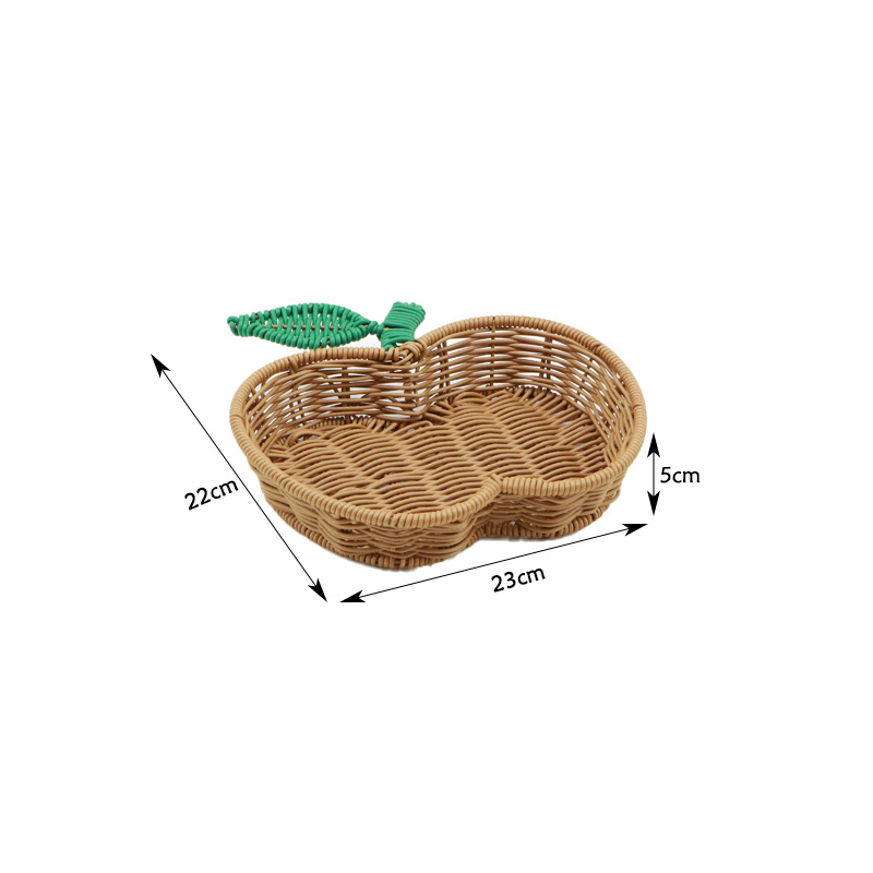 Trompette panier tressé en forme de pomme