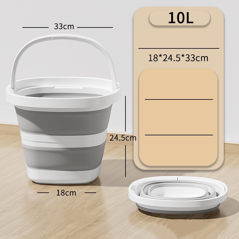White gray large 10L