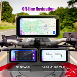 ระบบแอนดรอยด์6.25 "ระบบนำทาง GPS ออฟไลน์สำหรับรถจักรยานยนต์กล้อง1080P สำหรับรถยนต์ระบบแอนดรอยด์ - Product Image 5