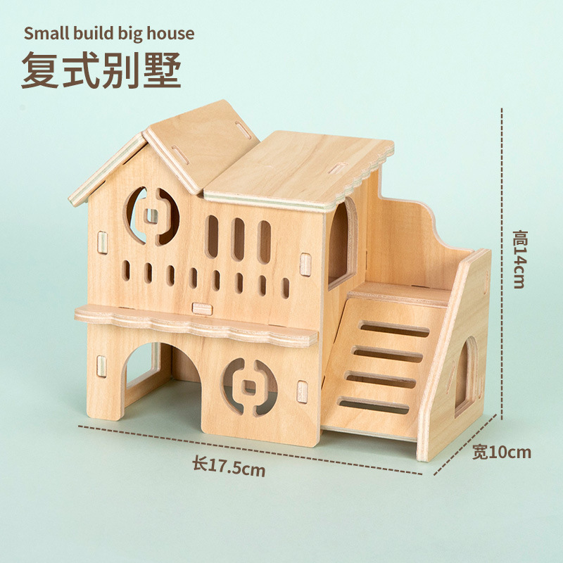solid wood duplex villa