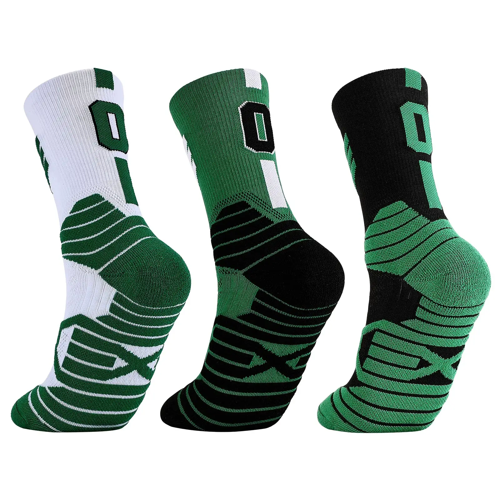 Custom Logo Lycra Unisex Basketball Athletic Socks Compression Cushion Socks