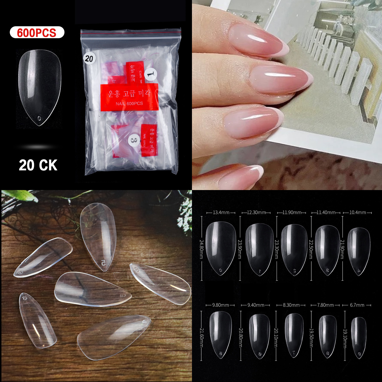 20 Clear 500pcs/bag
