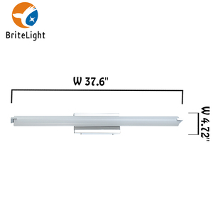 <span class=keywords><strong>UL</strong></span> ETL Phê Duyệt 37.6 Inch Dài Ống Vanity Cho Phòng Tắm Gương Trang Điểm Trang Trí Ánh Sáng Trắng Acrylic Chải Nickel Ẩm Tường Đèn Treo Tường - Product Image 2