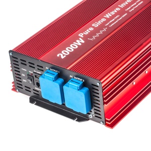 Inversor de onda sinusoidal pura de 2000W, entrada DC12V o 24V de entrada a salida de CA 110V 60Hz con USB y pantalla remota LCD, E-LION - Product Image 6