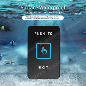 Pulsante dell'interruttore di uscita a sfioramento del cancello automatico di controllo accessi - Product Image 4