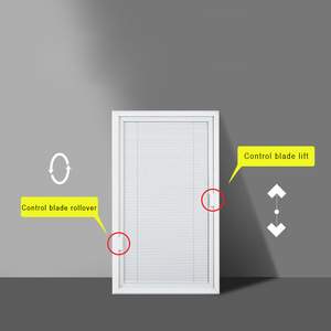 Pencere ve kapılar için çift cam panjur yalıtımlı pencere gölgeliği arasında kör özel entegre Magate - Product Image 5