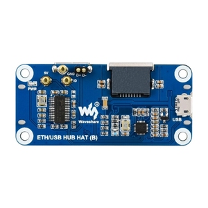 Ethernet / USB HUB HAT (B) Ethernet y USB HUB para la serie Raspberry Pi, 1x RJ45, 3x USB 2,0 - Product Image 3