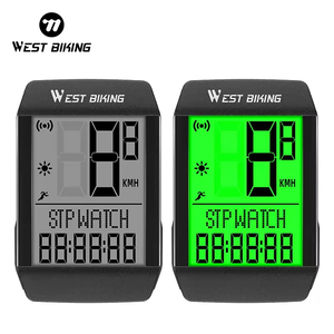 WEST BIKING-Ordenador de bicicleta de pantalla completa, función de estela en espera automática, resistente al agua, sensor inalámbrico, en cinco idiomas, para bicicleta - Product Image 1