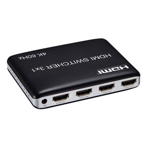 V2.0 3-in-1 IRリモコンスイッチ用プラスチックビデオスプリッタ & コンバータ4K x 2K @ 60Hz HDCP2.2 18Gbps HDR10 - Product Image 2