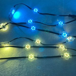 20 пикселей/строка 30 мм 24 В WS2811 Светодиодный адресуемый RGB пиксельный модуль IP68 плоская Прозрачная крышка черный провод 1,44 Вт/пиксель, 10 см/15 см/20 см - Product Image 6