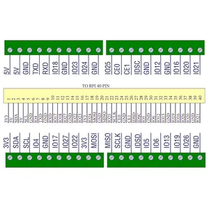 Ahududu Pi mikro GPIO Terminal bloğu kesme panosu modülü, Pi 4B/3B +/sıfır 2 W için GPIO genişletme kartı mikro konektörü