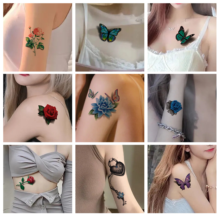 Tatuaggi temporanei di medie dimensioni