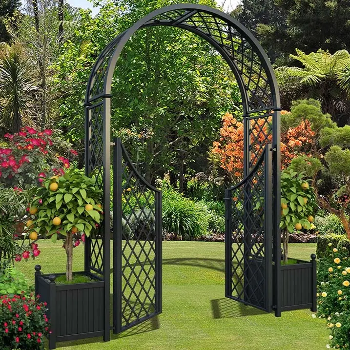 Garden Arch Craft Metal Outdoor path gate Park Construction paesaggistica Arch Wedding door per giardino decorativo