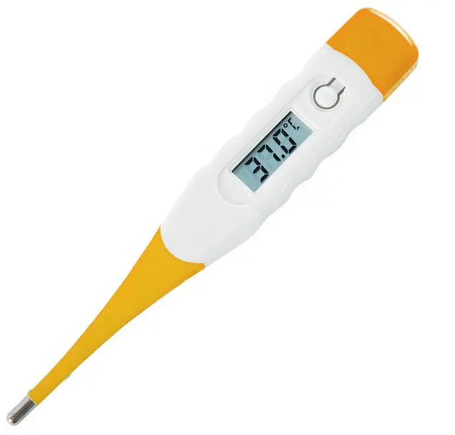 カスタムロゴ安全水銀ソフトフレキシブル曲げ可能赤ちゃん子供大人CEISO電子デジタル温度計