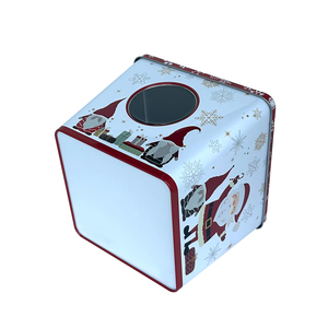 厂家直销圆形可叠放金属锡罐带盖存放方便 - Product Image 5